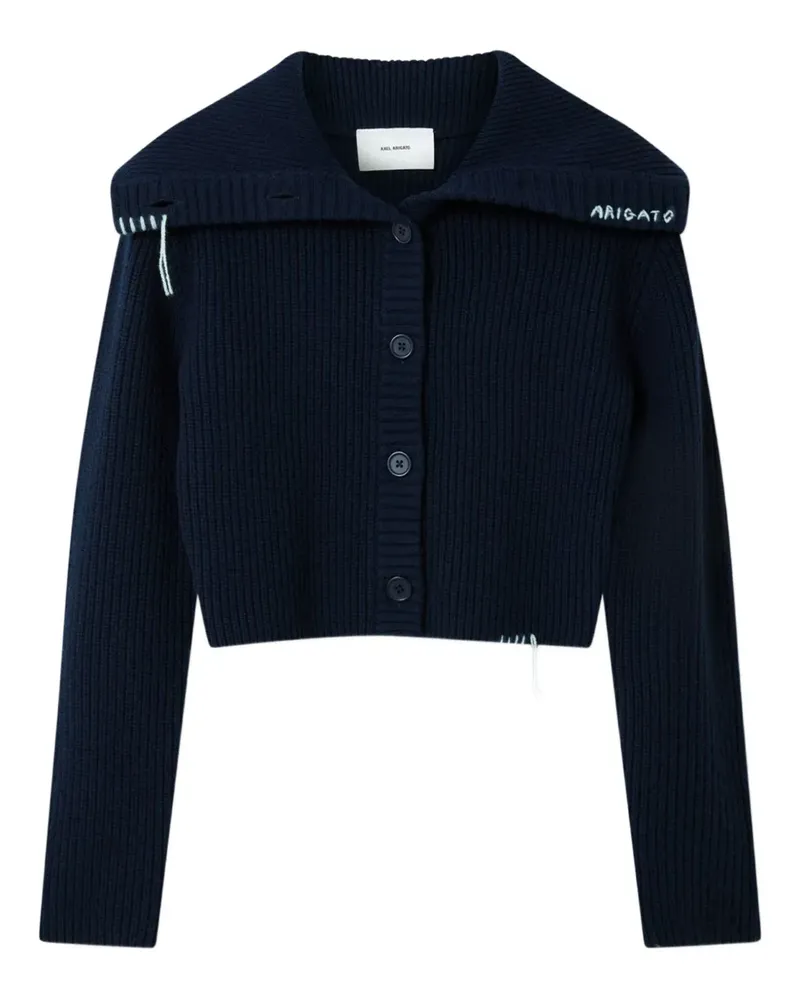 Axel Arigato Gerippter Celine Cardigan - Blau Blau