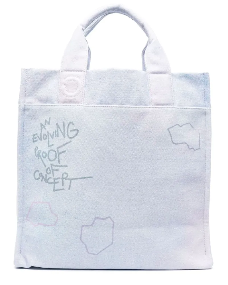 Objects IV Life Shopper mit Slogan-Print - Violett Violett