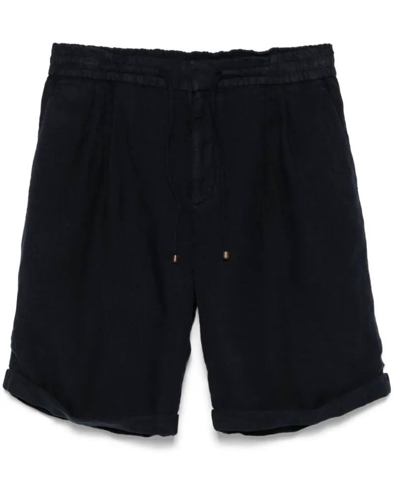 Brunello Cucinelli Shorts aus Leinen - Blau Blau