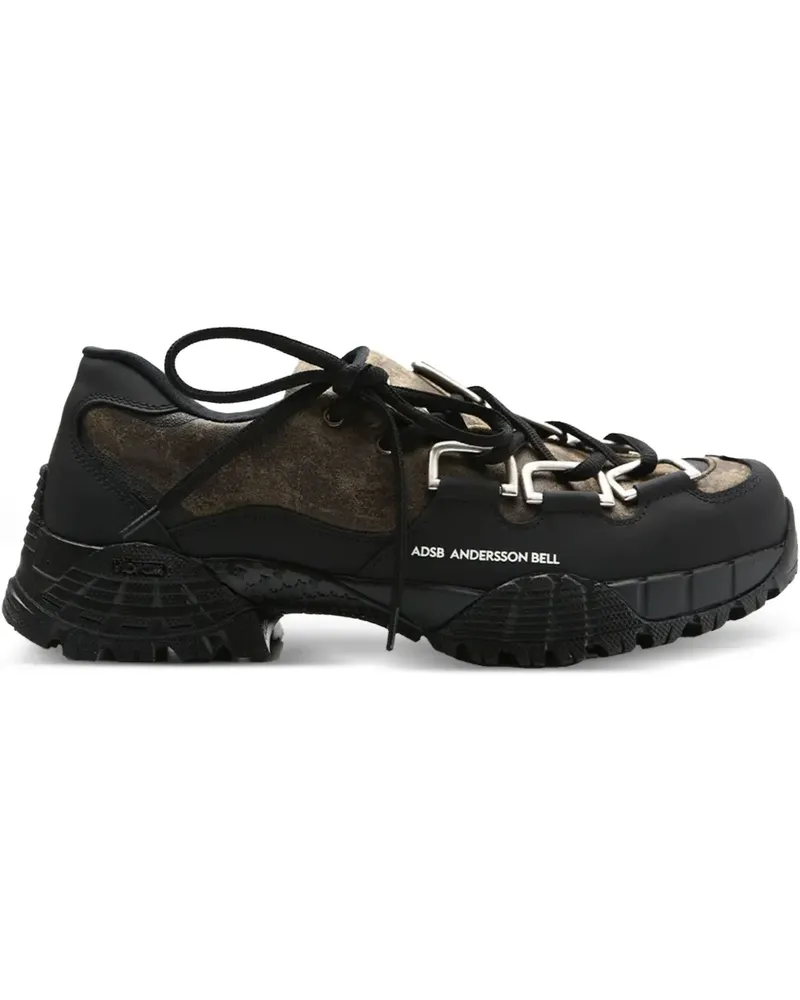 Andersson Bell lace-up panelled trainers - Braun Braun