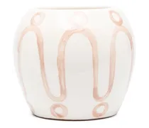 Kleine Cycladic Vase - Weiß