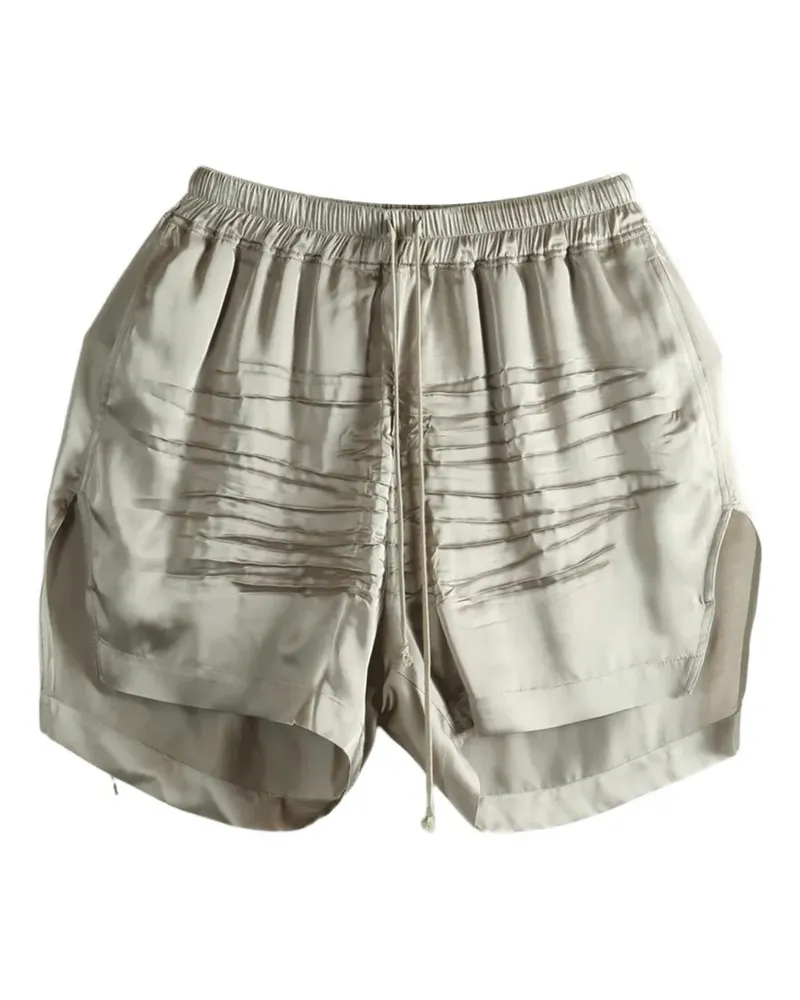 Rick Owens pleated drawstring shorts - Grau Grau