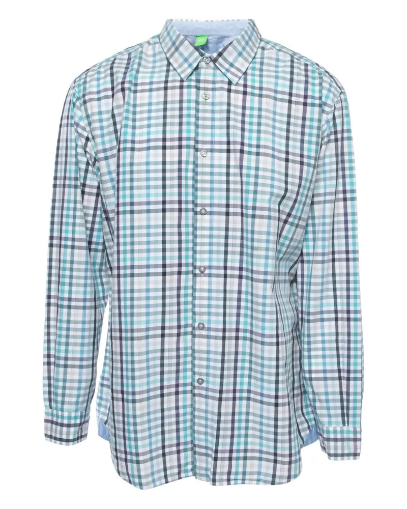 HUGO BOSS Kariertes Hemd - Blau Blau