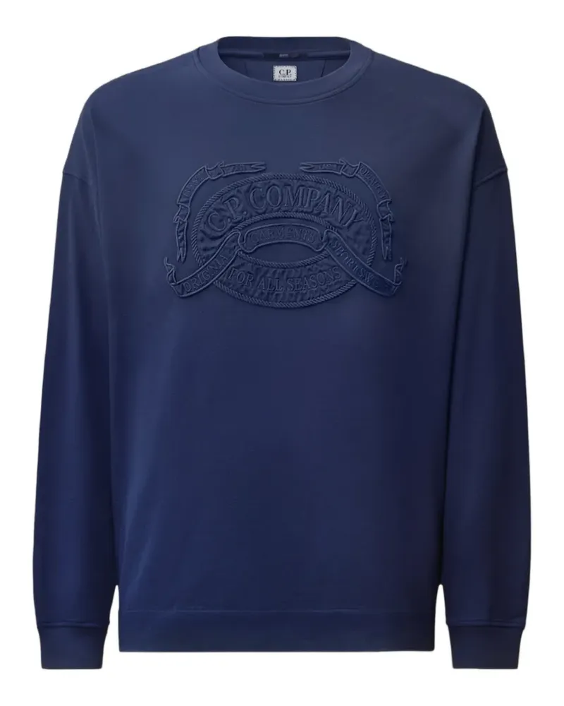 C.P. Company embroidered-logo long-sleeve T-shirt - Blau Blau