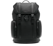 Hudson Pebbled Rucksack - Schwarz