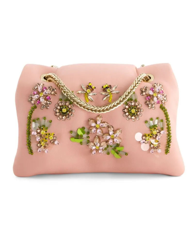 Giambattista Valli Mini-Tasche mit Kristallen - Rosa Rosa