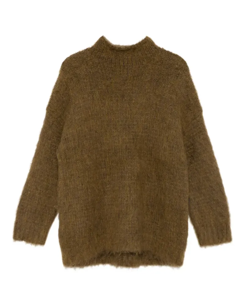 Vince brushed-finish mock-neck sweater - Braun Braun
