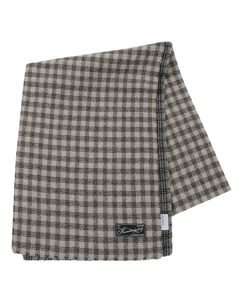 Mfpen checked scarf - Grau Grau