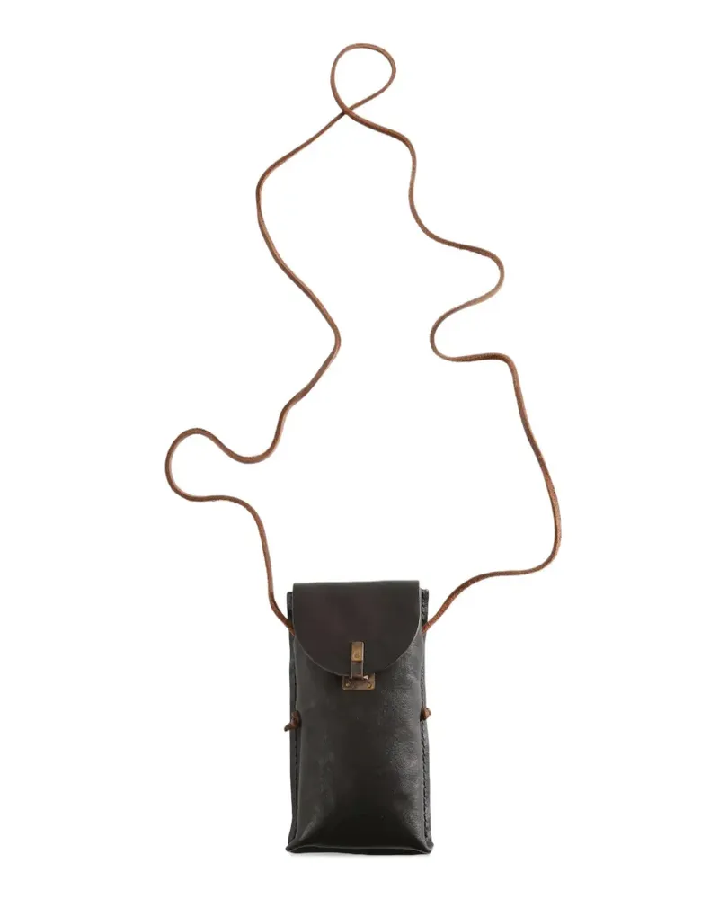 Ziggy Chen foldover-top strap clutch bag - Braun Braun