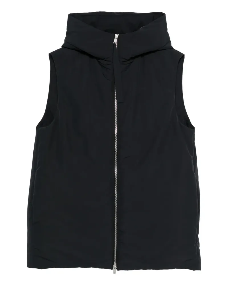 Jil Sander hooded zip-front vest - Schwarz Schwarz
