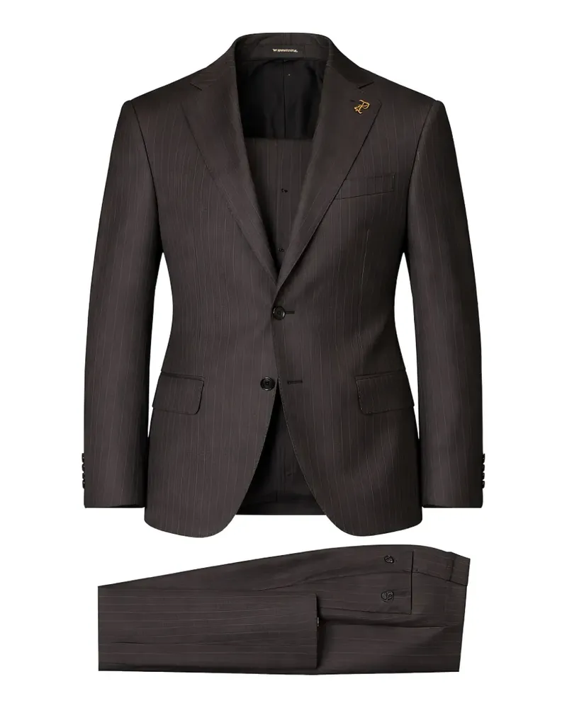 Pal Zileri pinstripe-pattern suit - Braun Braun