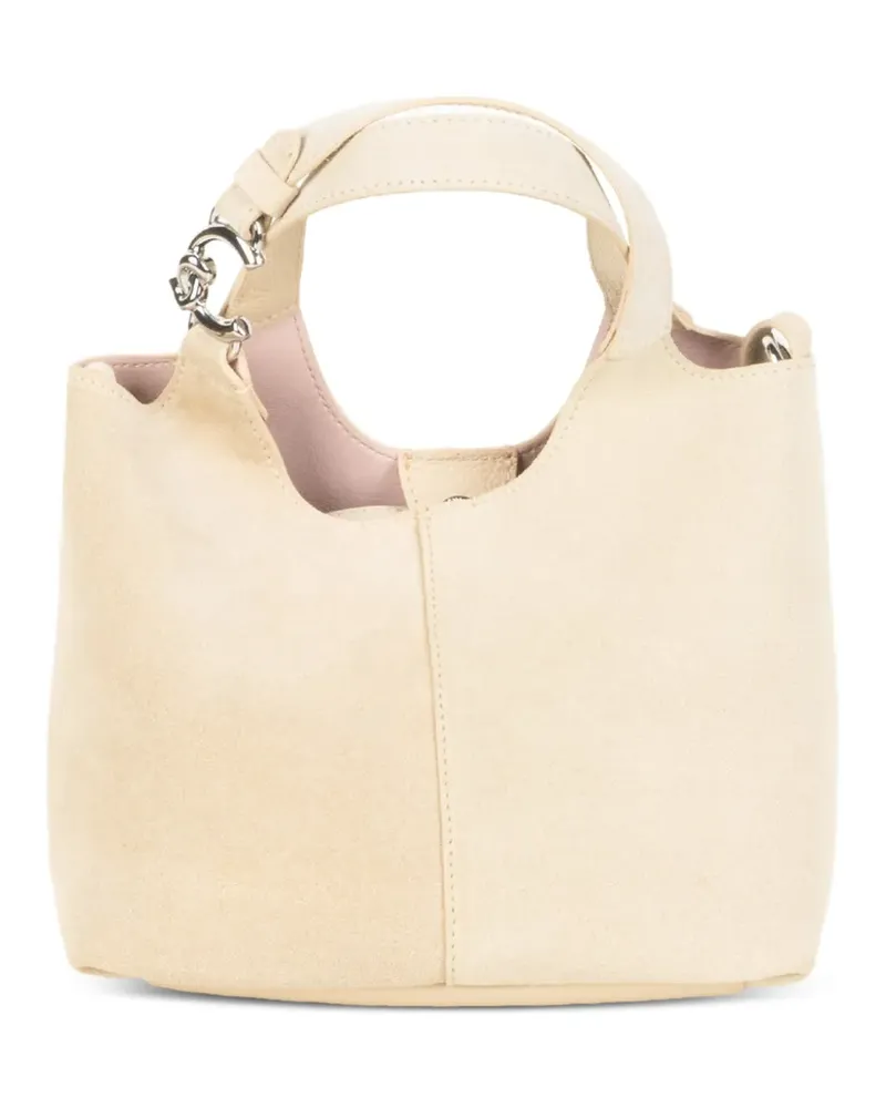 Coccinelle suede-finish top-handle bag - Nude Nude