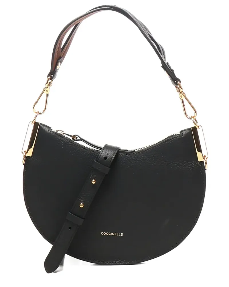 Coccinelle Kleine halbrunde Sunup Schultertasche - Schwarz Schwarz