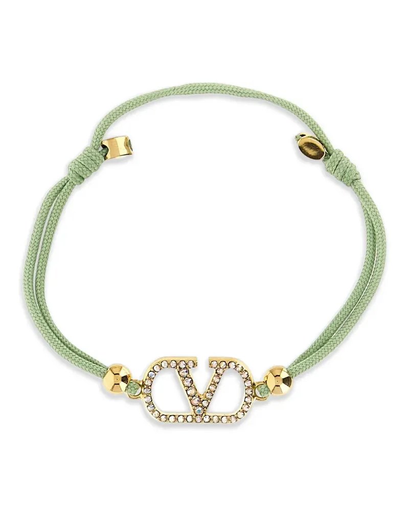 Valentino Garavani VLogo Armband mit Kristallen - Gold Gold