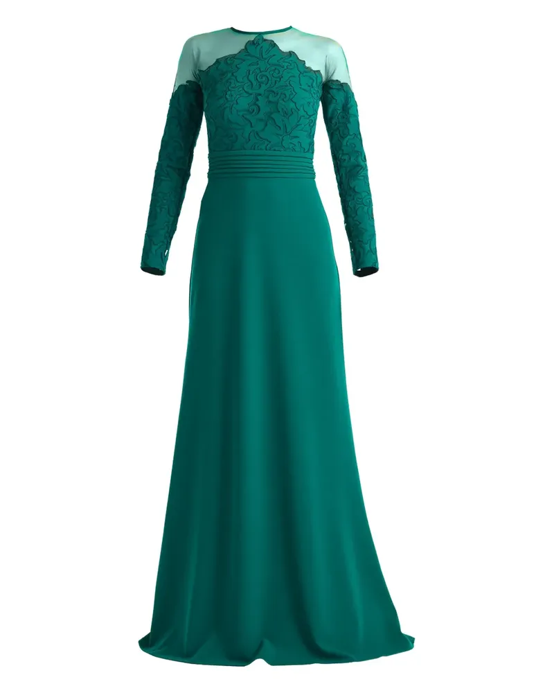 Tadashi Shoji Kleid mit Blumenmuster - Grün Grün