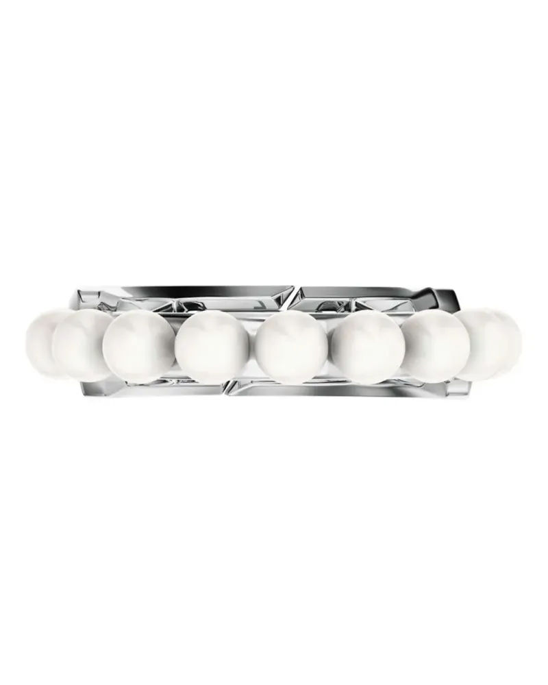 Diesel pearl-embellished band ring - Silber Silber