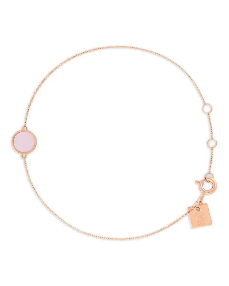 ginette_ny 18kt Mop Disc Rotgoldarmband - Rosa Rosa