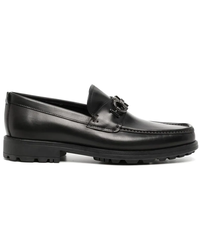 Ferragamo Gancini Loafer - Schwarz Schwarz