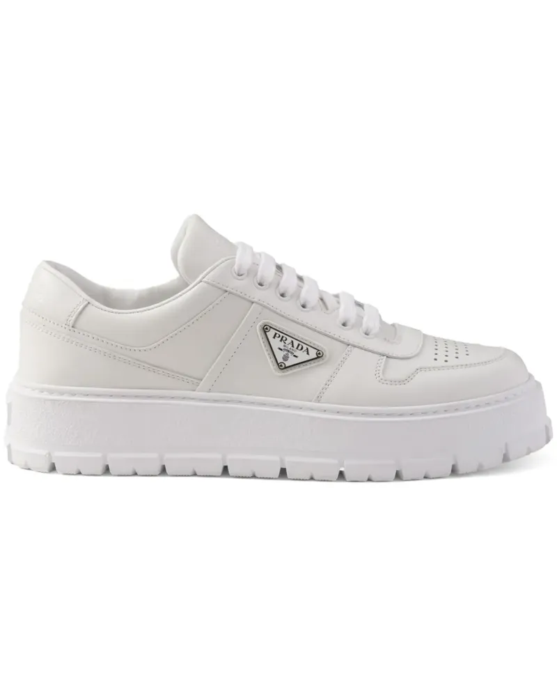 Prada Sneakers aus Leder - Weiß Weiß