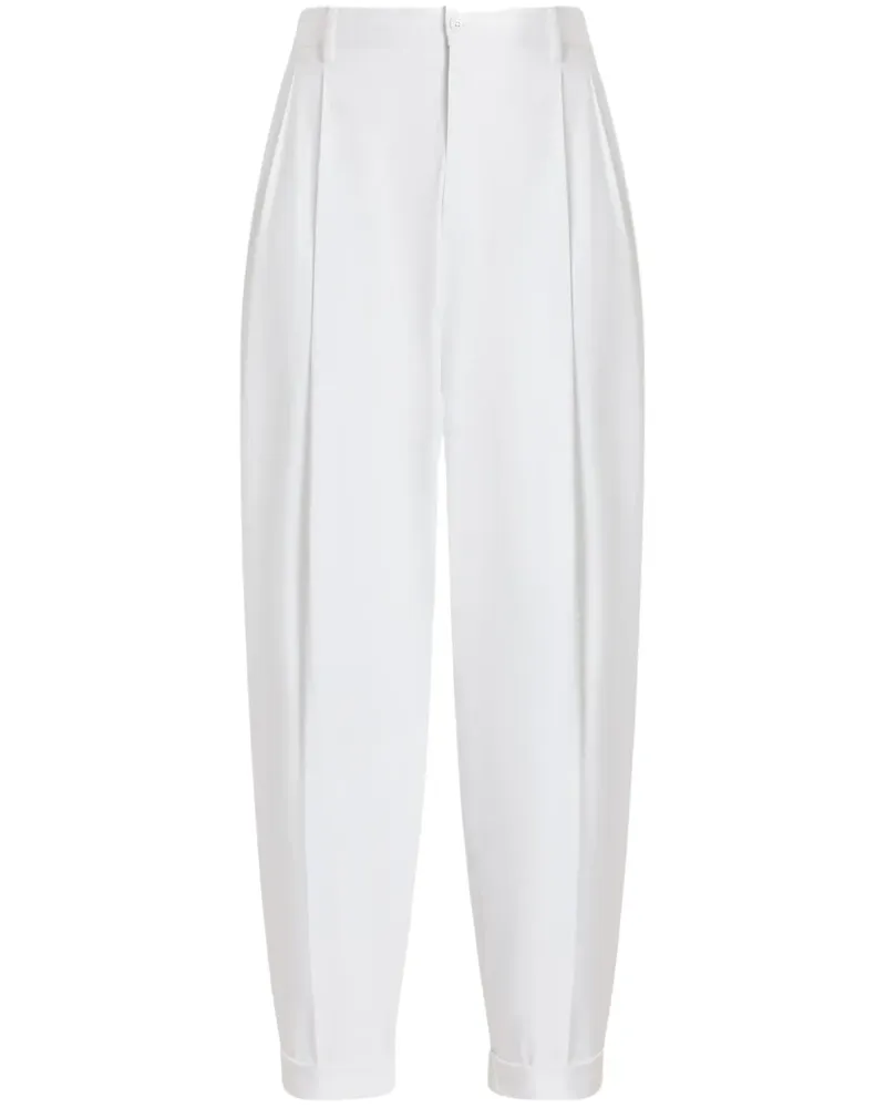 Dolce & Gabbana Hose mit umgeschlagenem Saum - Weiß Weiß