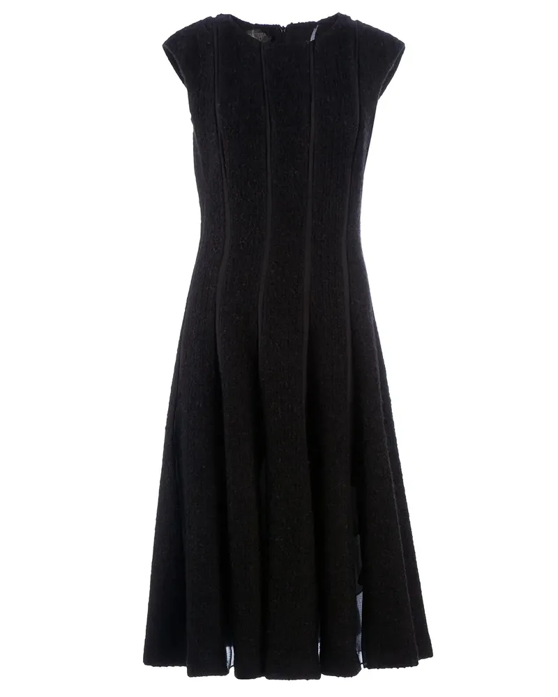 Giambattista Valli pleated flared dress - Schwarz Schwarz