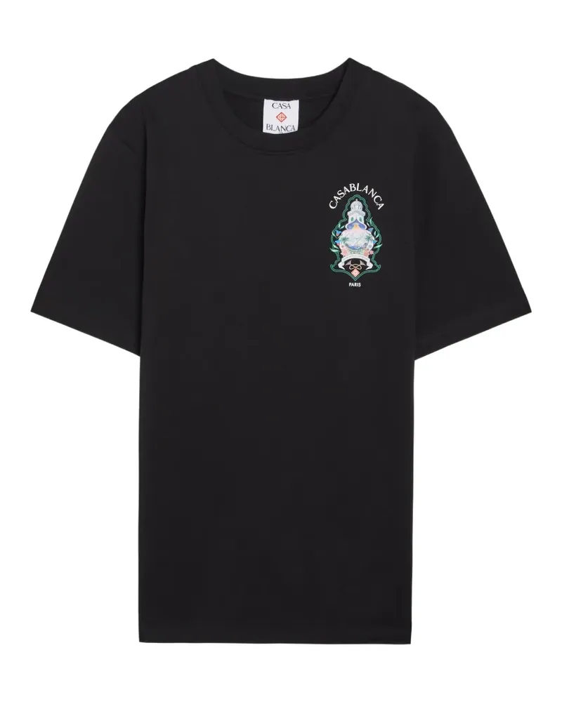 Casablanca Paris logo-print T-shirt - Schwarz Schwarz
