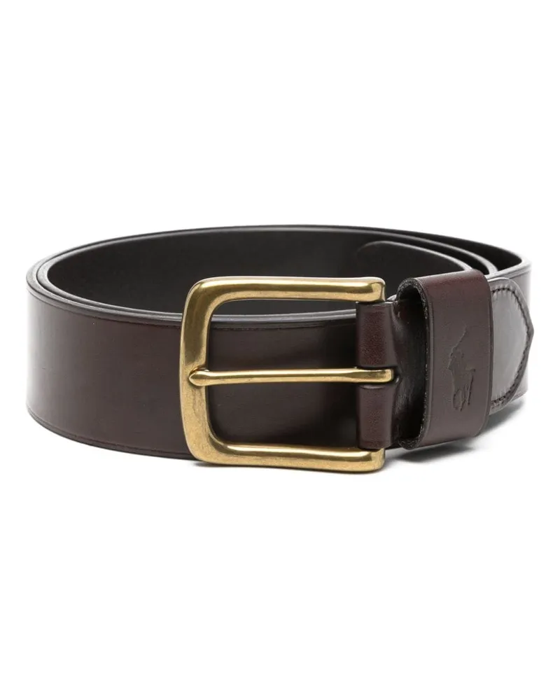 Ralph Lauren Gürtel mit Polo Pony - Braun Braun