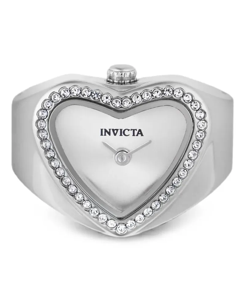 Invicta Mini Ring 18.5mm heart-shaped crystal-embellished watch - Silber Silber