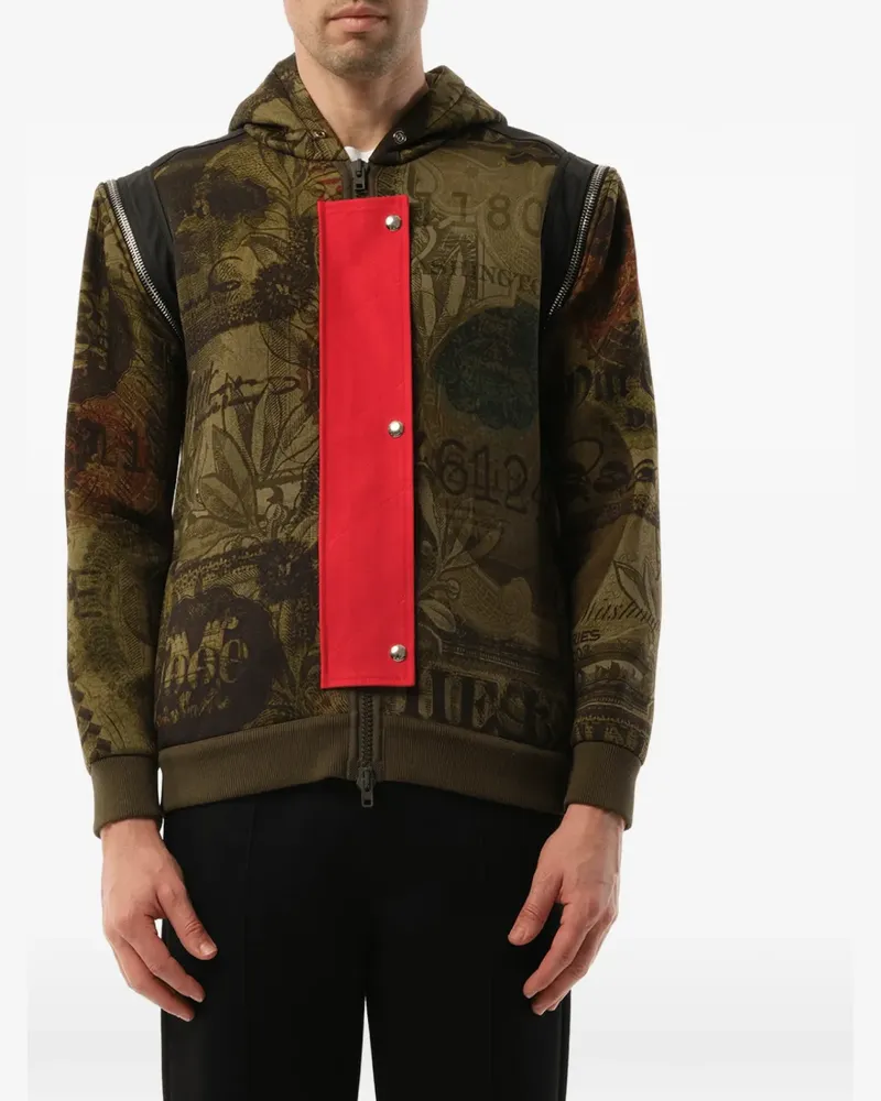 Givenchy Podium Dollar-print hoodie - Grün Grün