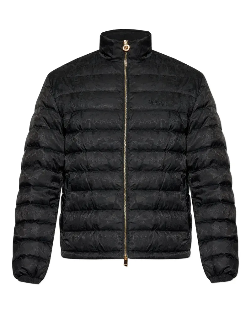 Versace Daunenjacke aus Barocco-Jacquard - Schwarz Schwarz