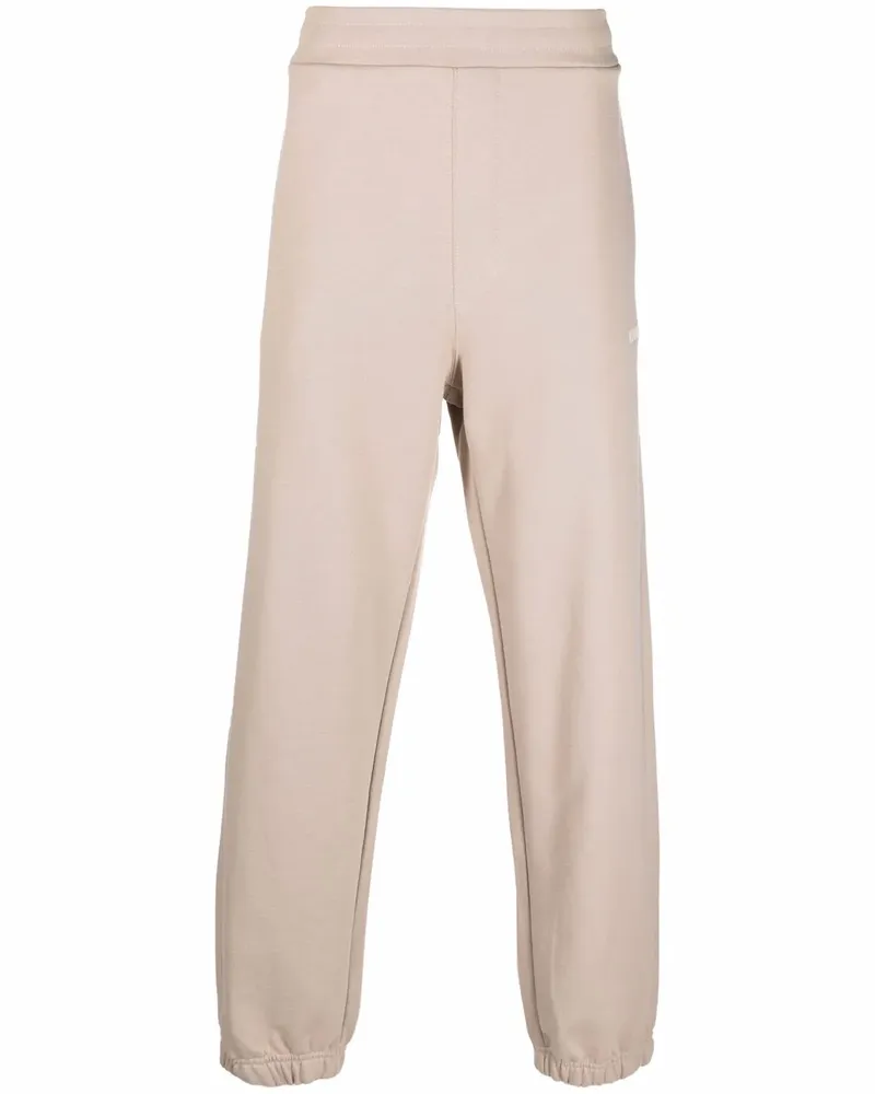 MSGM Jogginghose mit Logo-Print - Nude Nude