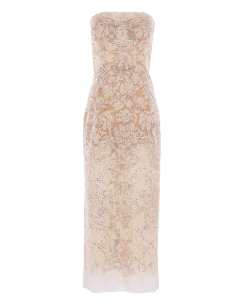 Ermanno Scervino Abendkleid mit Kristallen - Nude Nude