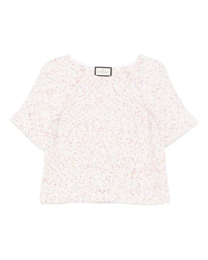 Bruno Manetti popcorn sweater - Weiß Weiß