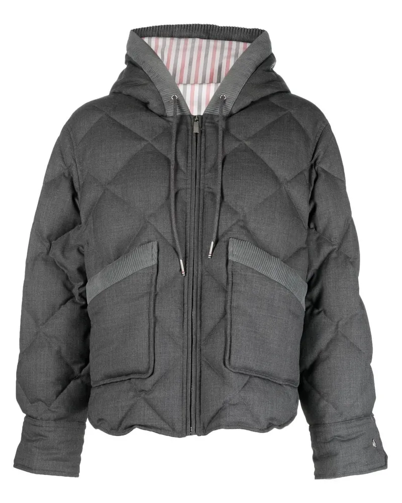 Thom Browne Super 120s Daunenjacke Grau