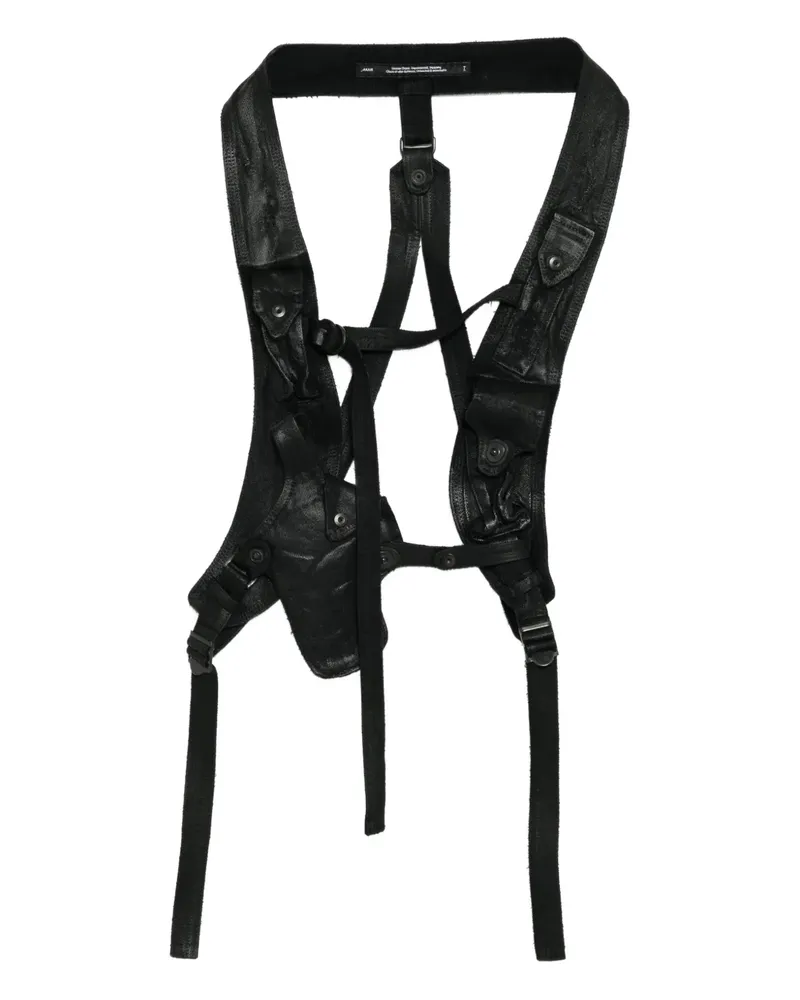 Julius Jacke mit Knöpfen - Schwarz Schwarz