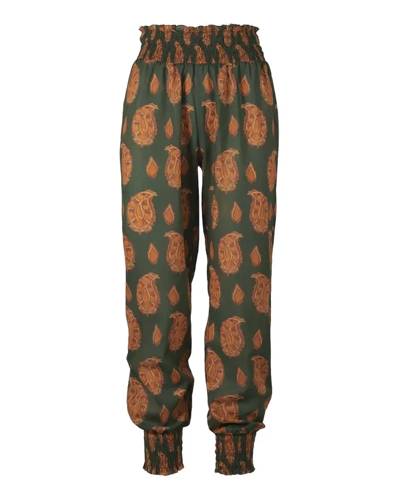 Johanna Ortiz Oasis of the Rider Hose mit Paisley-Print - Grün Grün