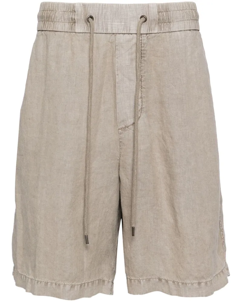 James Perse Leinenshorts mit geradem Bein - Nude Nude
