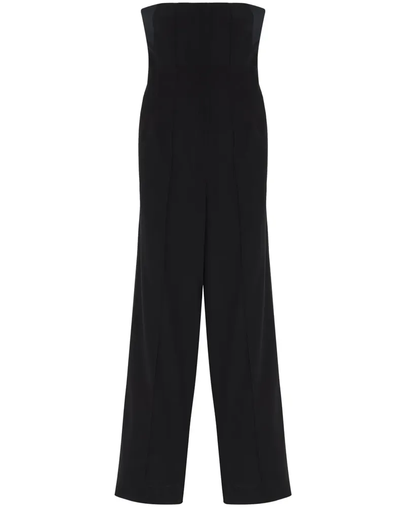 Gloria Coelho Schulterfreier Jumpsuit - Schwarz Schwarz