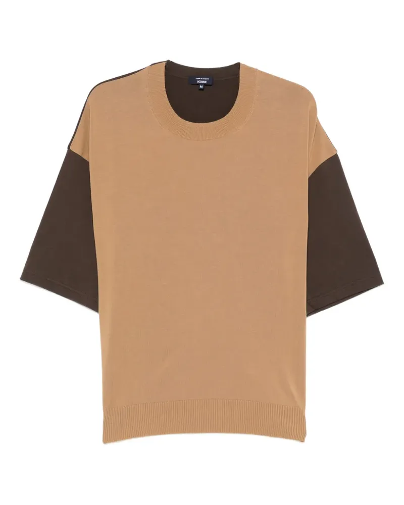 Comme des Garçons colour-block T-shirt - Braun Braun