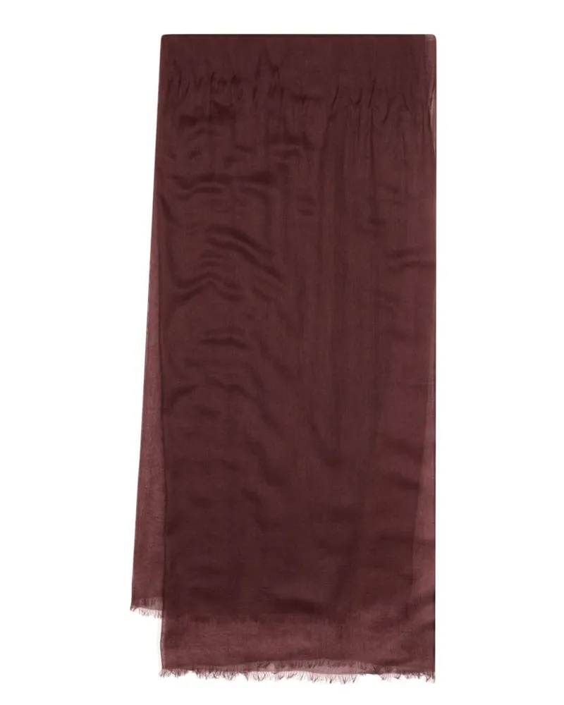 N.Peal Pashmina mit Fransen - Braun Braun