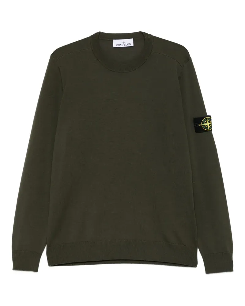 Stone Island Pullover mit Logo-Patch - Grün Grün