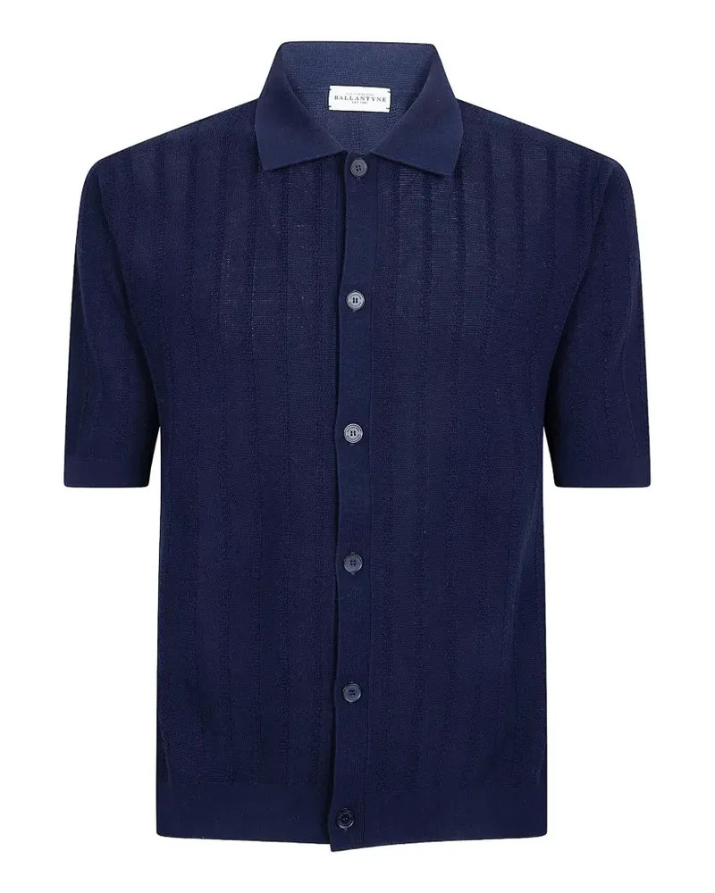 Ballantyne openwork knitted shirt - Blau Blau