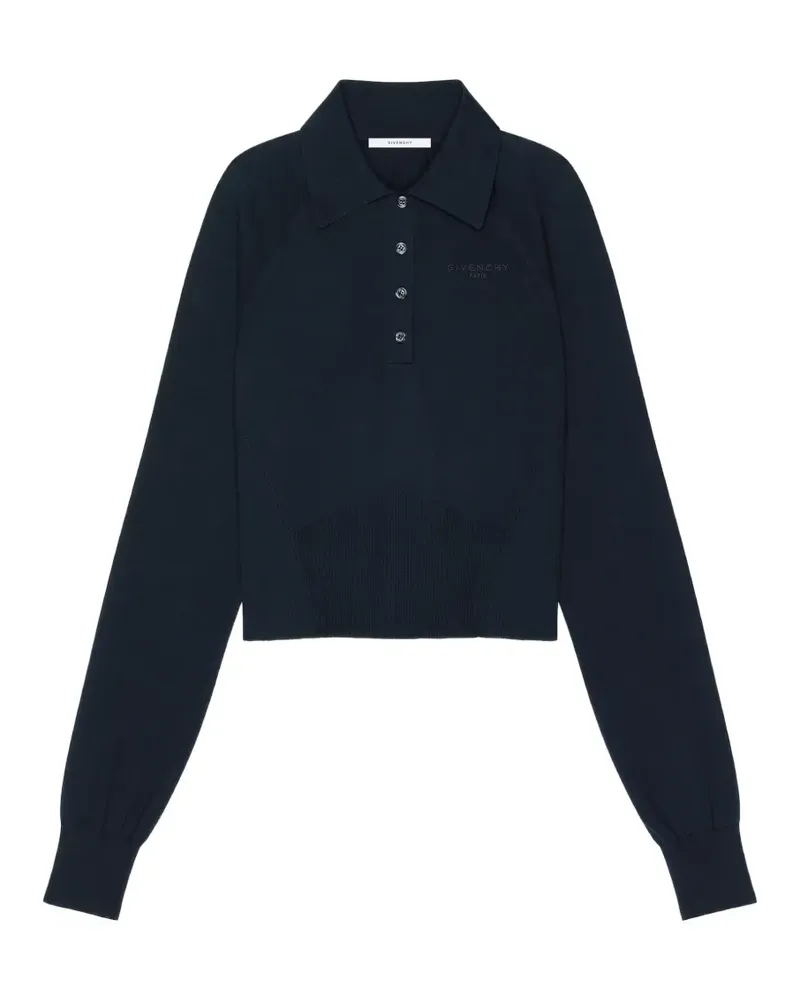Givenchy Poloshirt aus Baumwolle und Seide - Blau Blau