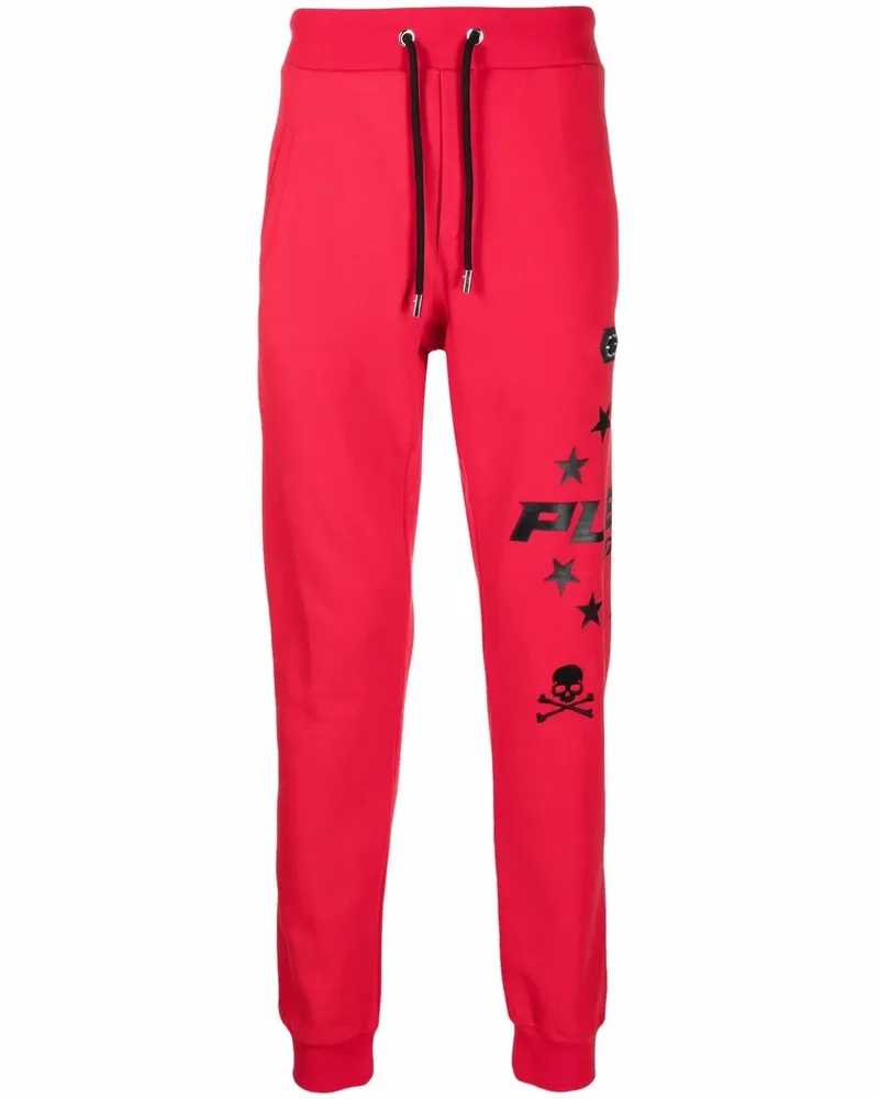Philipp Plein Jogginghose mit Totenkopf - Rot Rot
