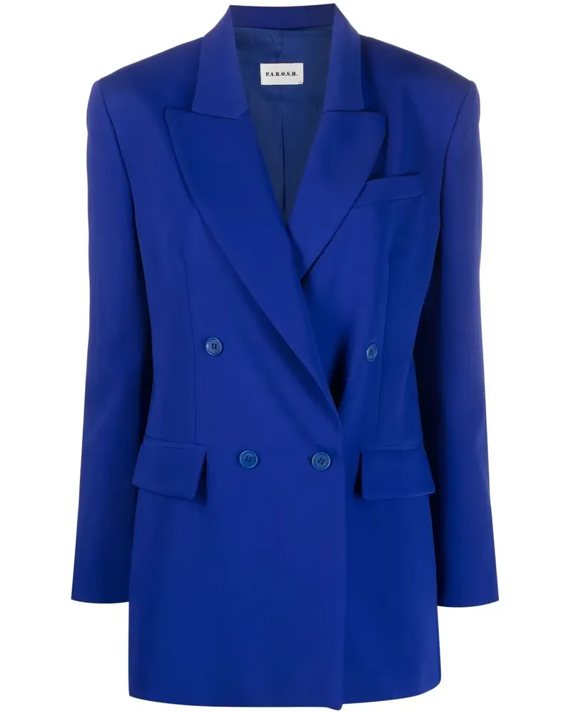 P.A.R.O.S.H. Doppelreihiger Blazer - Blau Blau