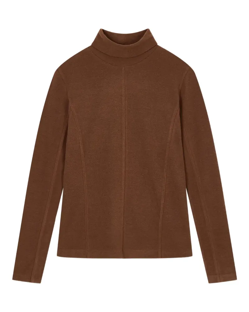 STUDIO TOMBOY fleece lined long sleeve turtleneck - Braun Braun
