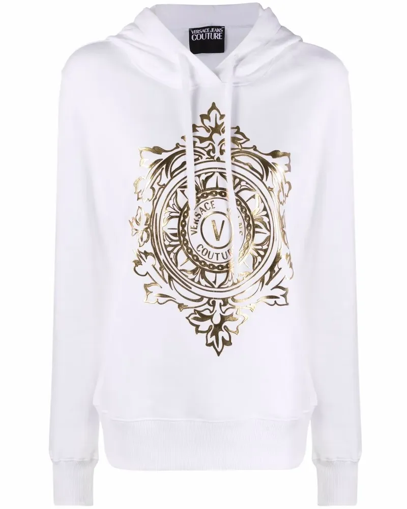 Versace Jeans Hoodie aus Baumwolle - Weiß Weiß