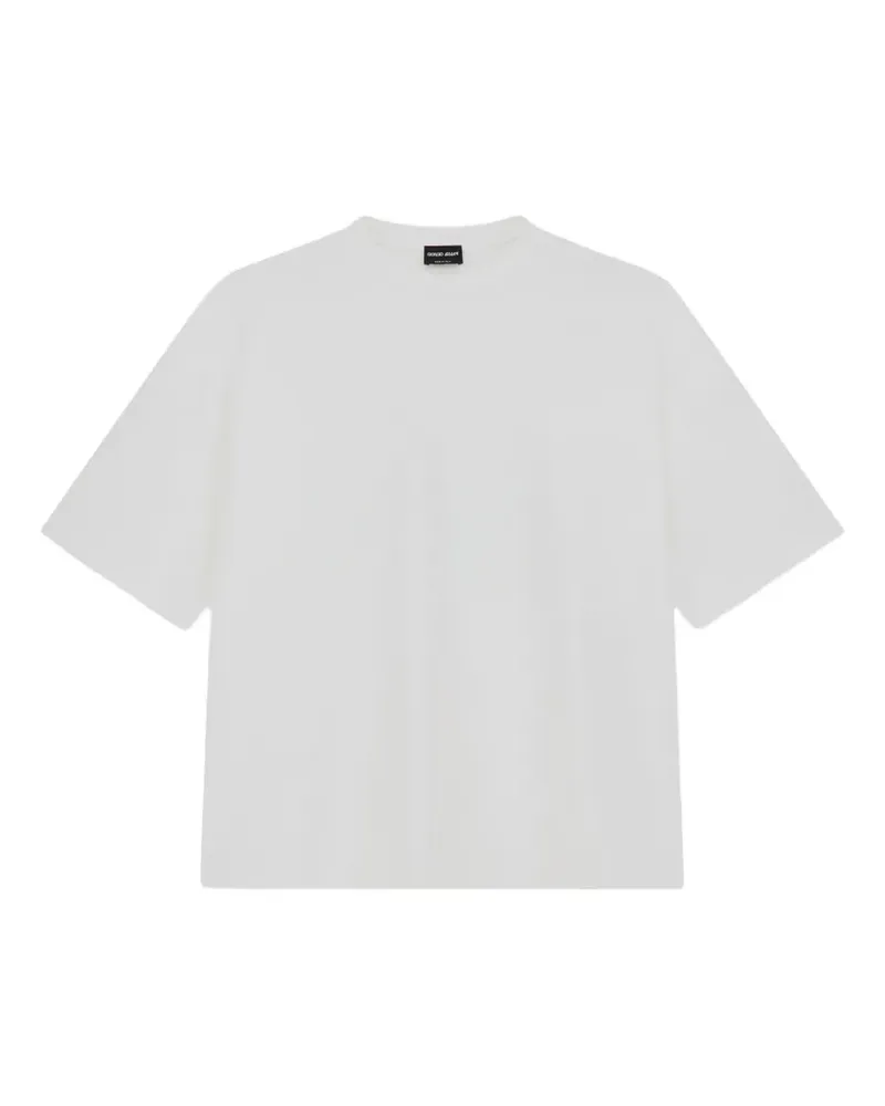 Giorgio Armani T-Shirt im Oversized-Look - Weiß Weiß