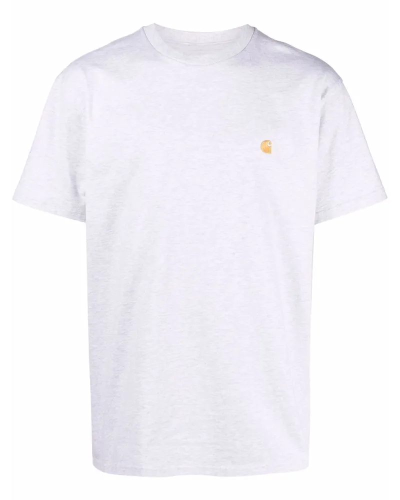 Carhartt WIP T-Shirt mit Logo-Stickerei Grau