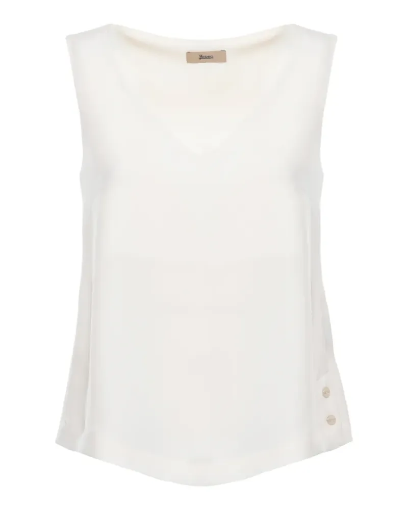Herno button-detail vest - Nude Nude